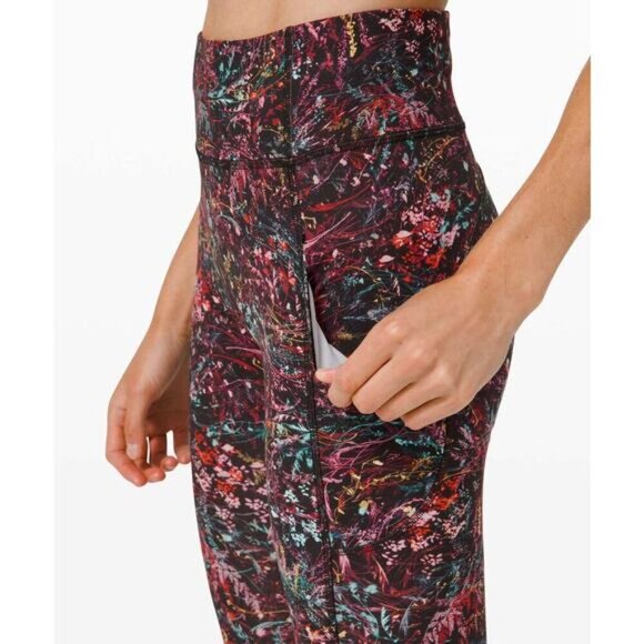 LULULEMON Invigorate High-Rise Tight 25" Sz 2 Foliage Overlay Multi - Picture 2 of 10